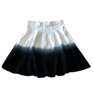 Chelsea & Theodore ombré sweater midi skater skirt size XL